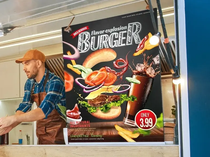 تابلوهای اداری با چاپ فلت بد 